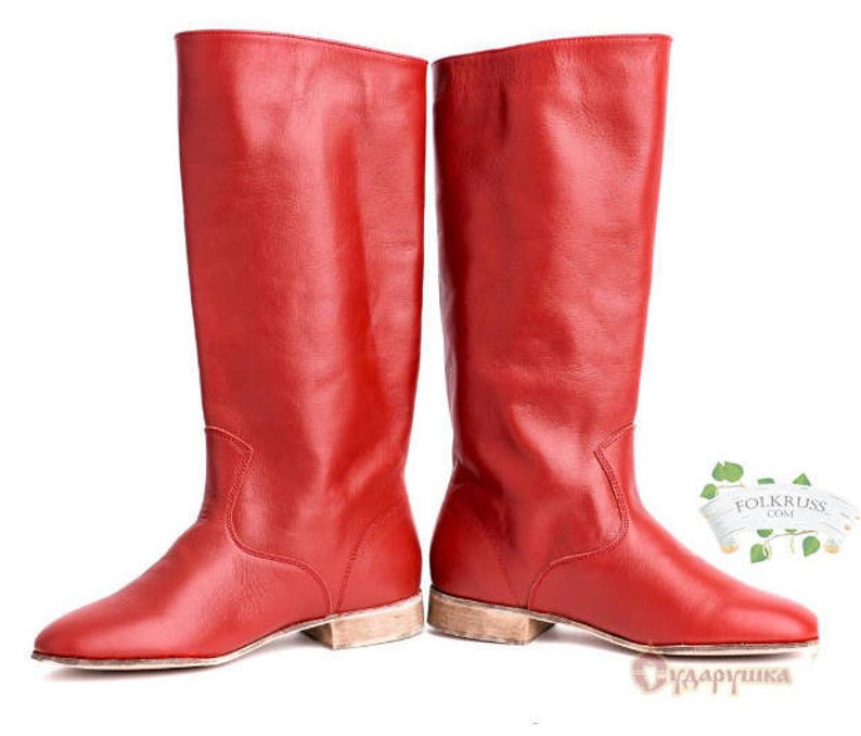 red dance boots