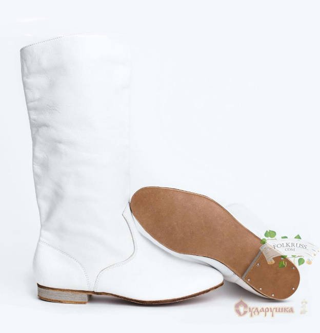 white dance boots