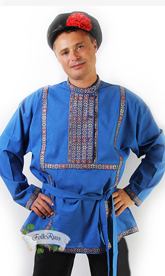 Men’s cotton shirt Kosovorotka – Folk slavic online shop