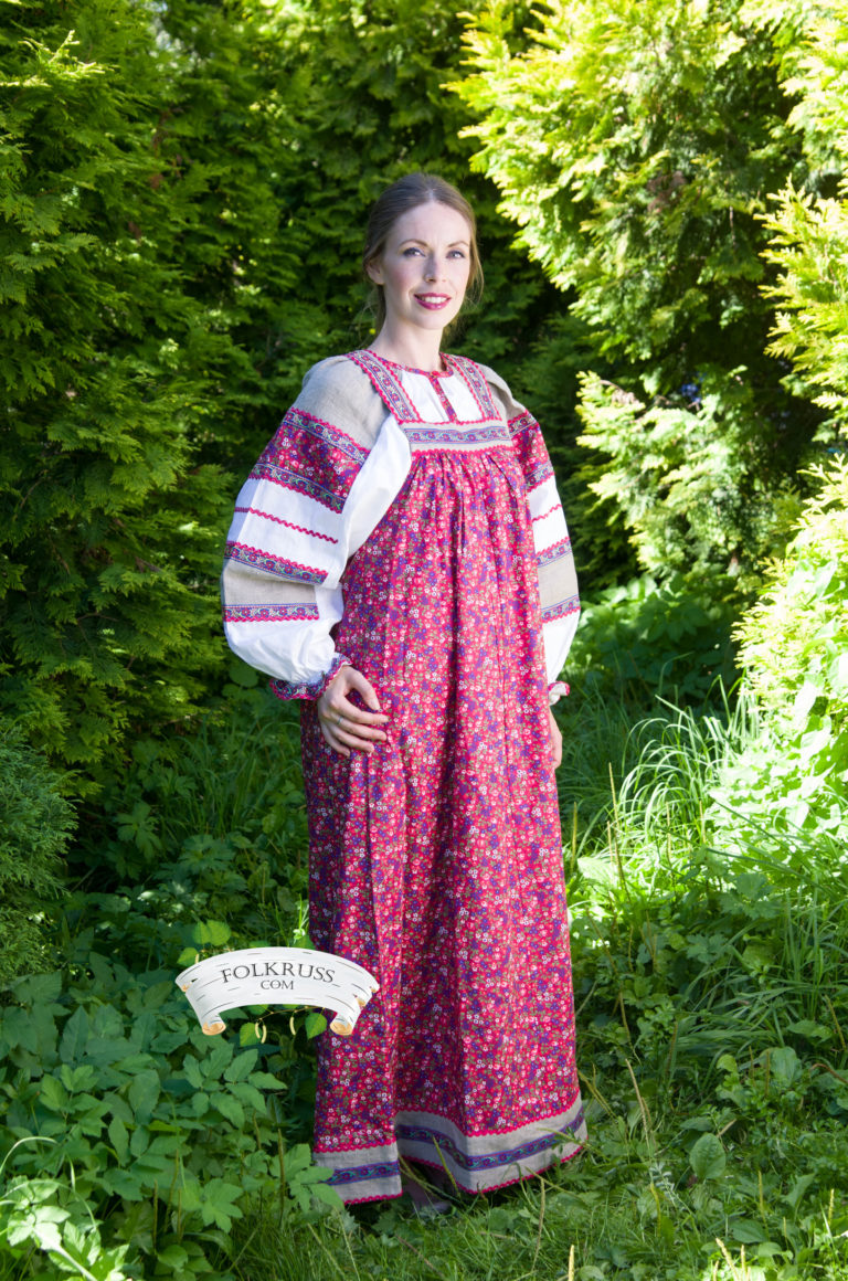 Traditional Russian Dress Mashenka For Woman – Folk Russian Clothing