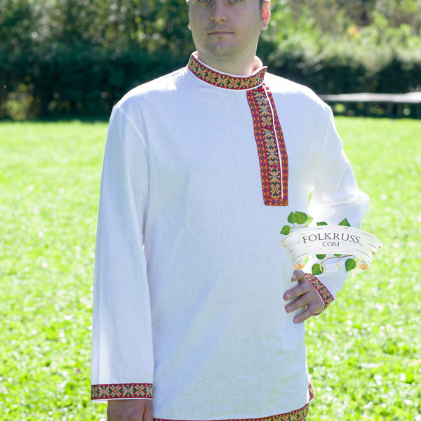 Russian cotton shirt Kosovorotka for men – Folk slavic online shop