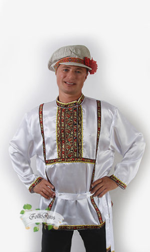 Russian traditional slavic silk shirt Kosovorotka – Folk Russian ...