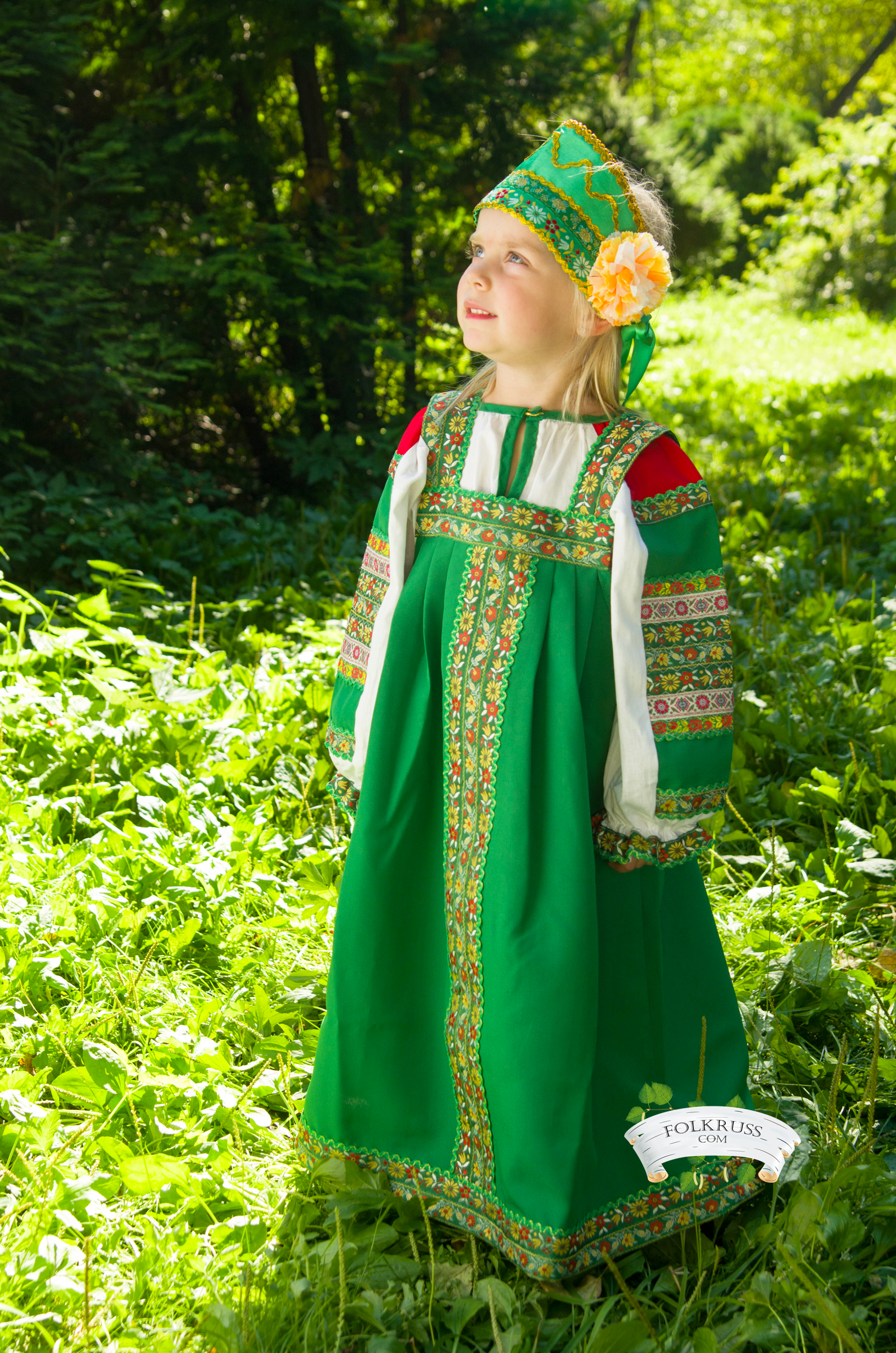 File:Fort Ross Woman wearing Traditional Russian Costume c 