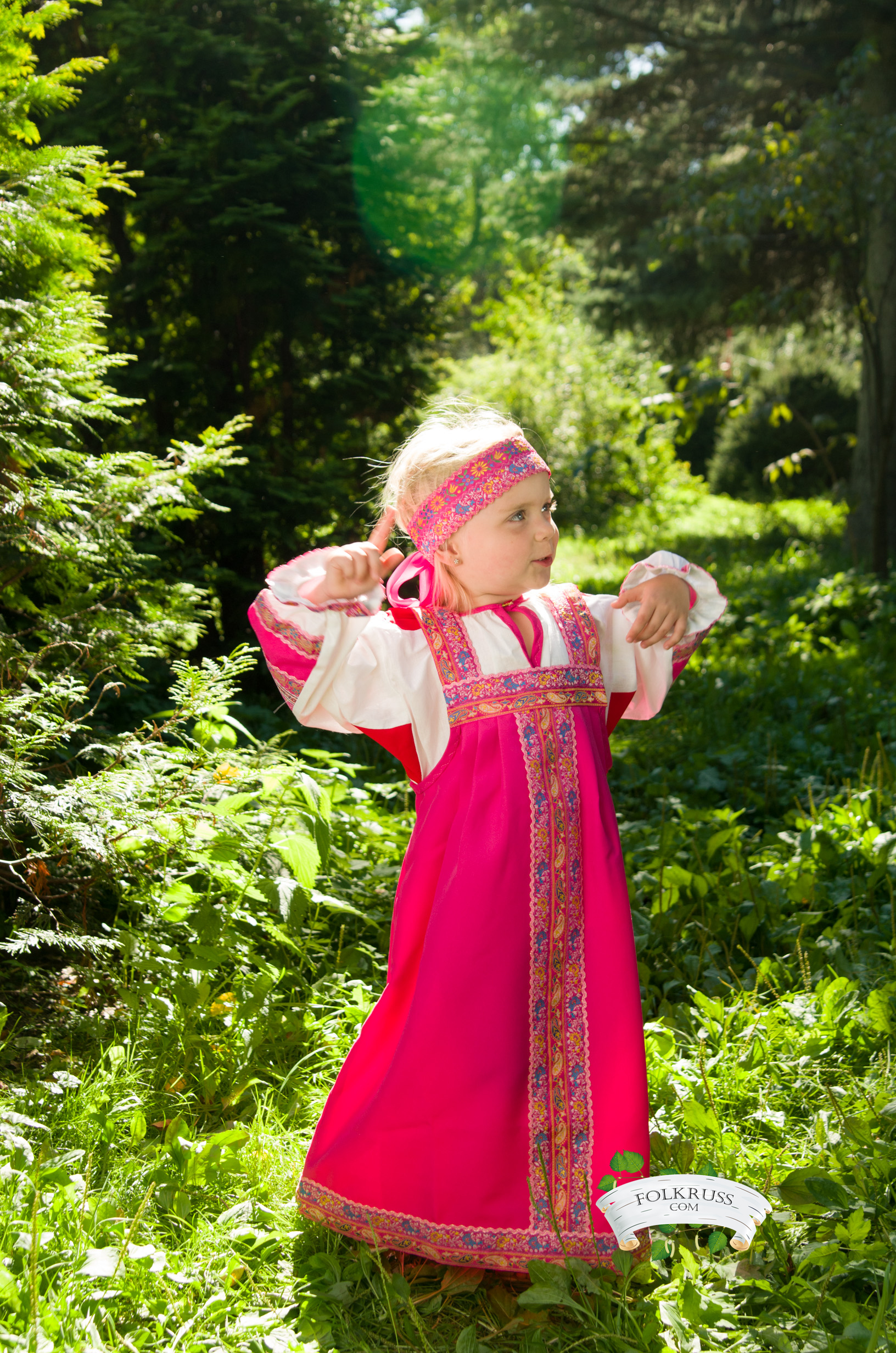 Traditional Russian Dress Dunyasha For Girl Folk Russian