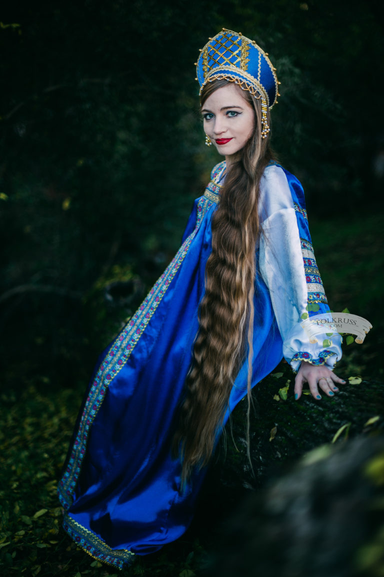 Silk Dress Vasilisa For Woman Folk Russian Clothing Store Folkruss Com